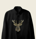 Men’s Black Golden Stag Emblem Shirt