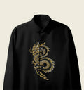 Men’s Black Dragon Crystal Shirt